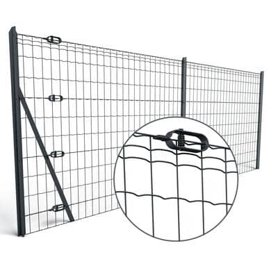 Poser une clôture métallique en panneaux